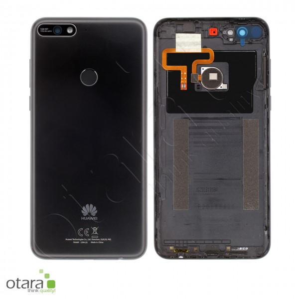 Akkudeckel Huawei Y7 2018, schwarz, Serviceware