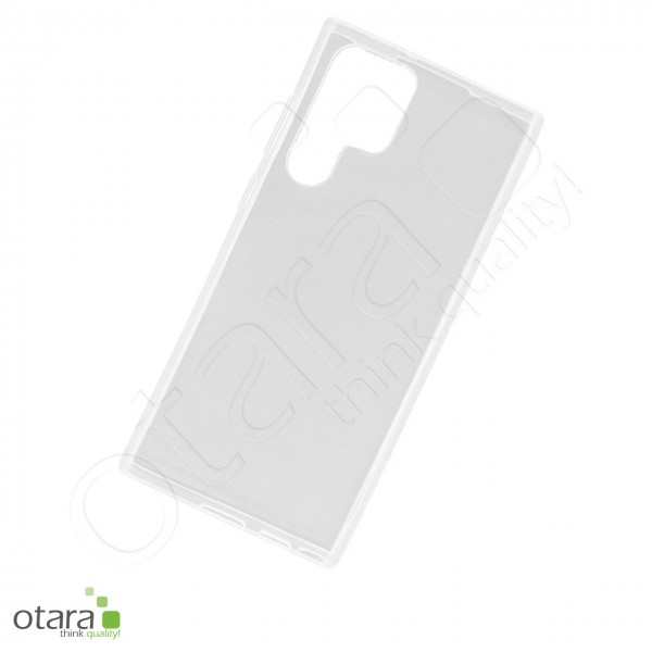Silicone case / protective cover for Samsung Galaxy S22 Ultra, transparent