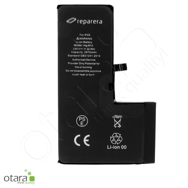 Battery PREMIUM TI Chip (HIGH CAPACITY) *reparera* suitable for iPhone XS (incl. battery adhesive tape)