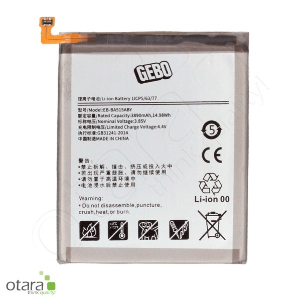 Battery suitable for Samsung Galaxy A51 (A515F) [4.5Ah] Substitute for: EB-BA515ABY