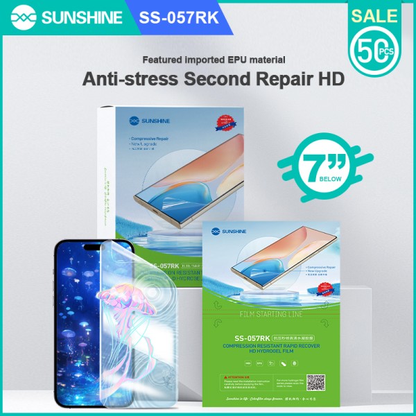 Displayschutzfolie Sunshine 7" SS-057RK Anti-stress instant-repair HD Hydrogelfilm [50pcs]