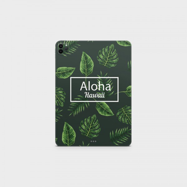 GREEN MNKY Backcover Skin Tablet 11" (Design Serie) "Aloha" [3 Stück]