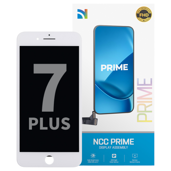 Displayeinheit NCC PRIME für iPhone 7 Plus (COPY) INCELL LCD, inkl. Heatplate, white