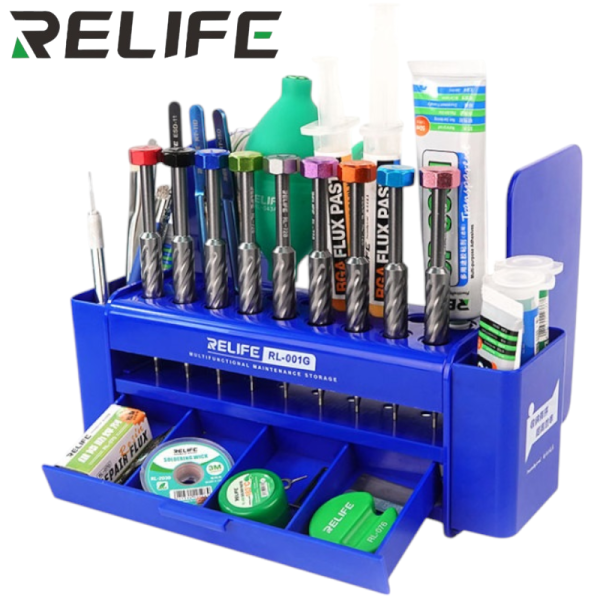 Tool Holder Desktop Holder & Organizer Plastic RELIFE RL-001G, blau [26x18x16cm]