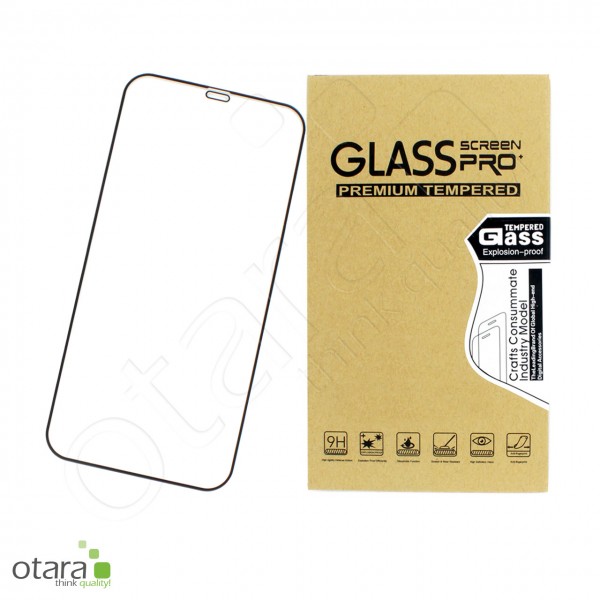 Schutzglas Edge to Edge für iPhone 12 Pro Max, schwarz