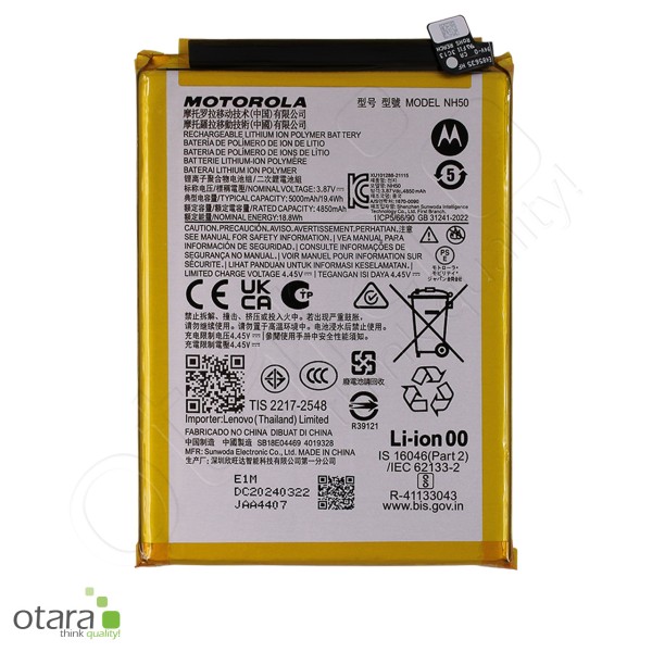 Motorola Akku NH50 - Moto E13, E22s, E32, G13, G22, G53, Serviceware