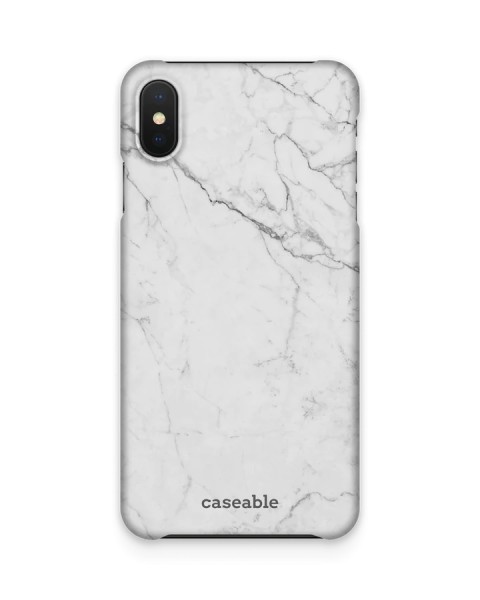 Schutzhülle CASEABLE Hard Case iPhone XS Max, White Marble (Retail/Blister)