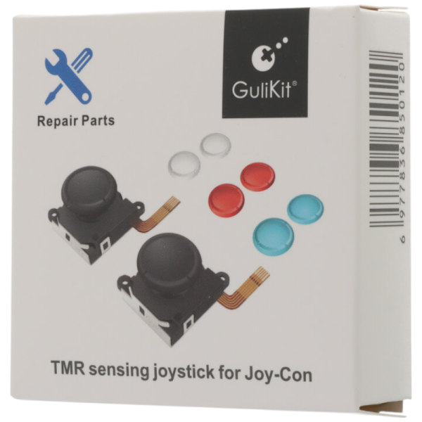 Nintendo Switch/Switch OLED Joy-Con 3D Joystick Set (2pcs) *reparera*, black (with color caps)