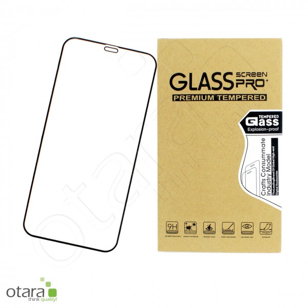 Schutzglas Edge to Edge iPhone 12/12 Pro, schwarz