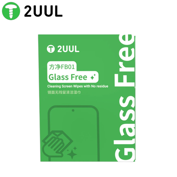 Cleaner Wipes Reinigungstücher GLASS FREE Wet Wipes [6x8cm] 2UUL FB01 [50pcs/Box]