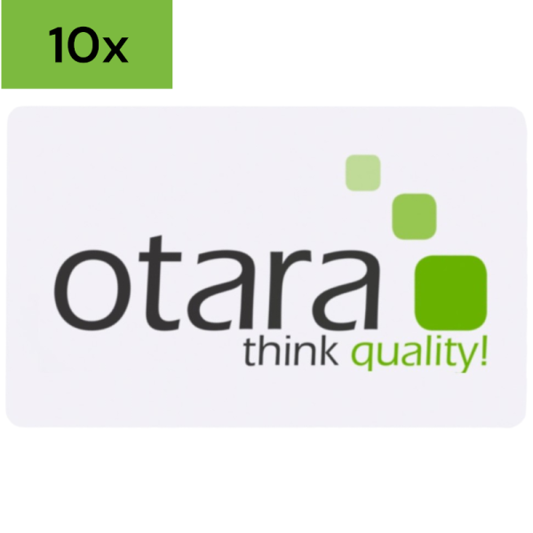 Opener/Separator Card (0,35mm) Business Card mit otara Logo, transparent [10 pcs]