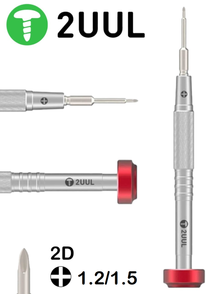 Schraubendreher 2D Screwdriver 2UUL everyday Phillips Kreuz PH000/0 1.2/1.5 (red)