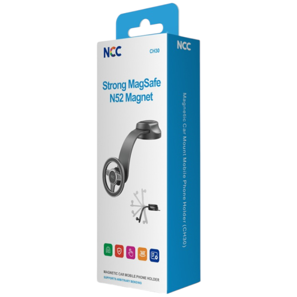 Car Holder Smartphone Autohalterung NCC CH30 (Strong MagSafe N52), black (Retail/Blister)