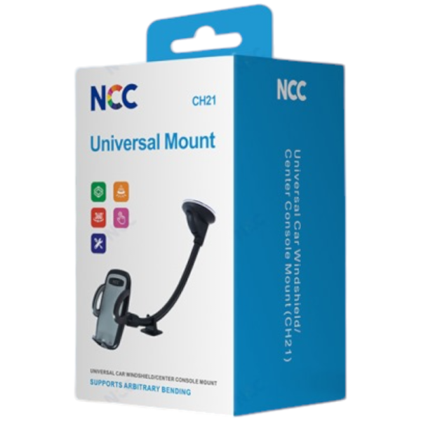 Car Holder Smartphone Autohalterung NCC CH21 (Universal Mount), black (Retail/Blister)