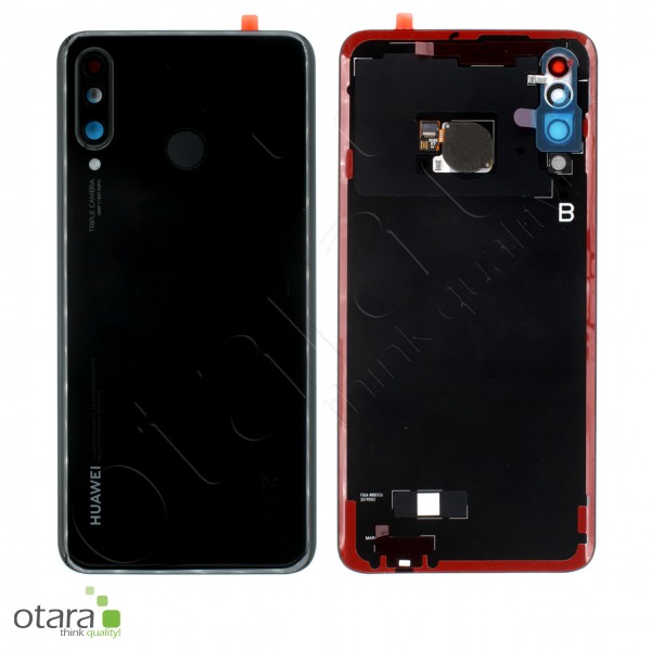 Backcover Huawei P30 Lite, P30 Lite new edition, midnight black, Service Pack