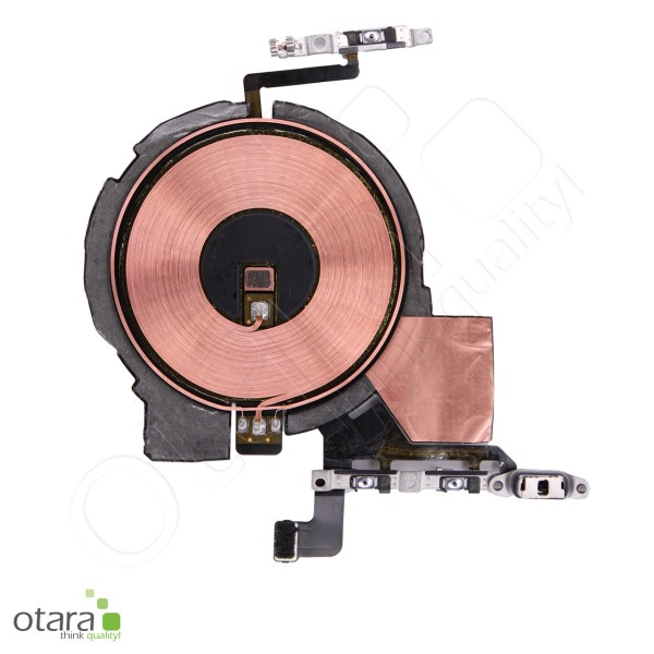 On/off power and volume flex cable + induction coil suitable for iPhone 14 Pro