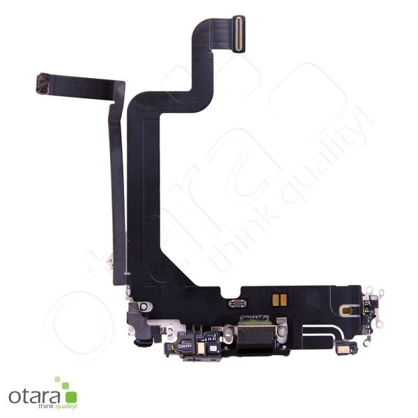 Charging connector flex cable suitable for iPhone 14 Pro Max (Ori/pulled quality), black