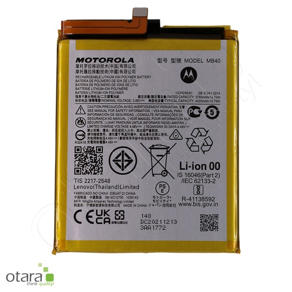 Motorola Akku MB40 - Edge 20 (XT2143), Serviceware