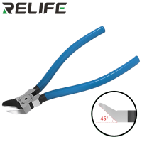 Zange Schneid/Kneifzange gewinkelt RELIFE RL-112A (18mm/45° Diagonal), Federgriff, blue Zange Schneid/Kneifzange gewinkelt RELIFE RL-112A (18mm/45° Diagonal), Federgriff, blue