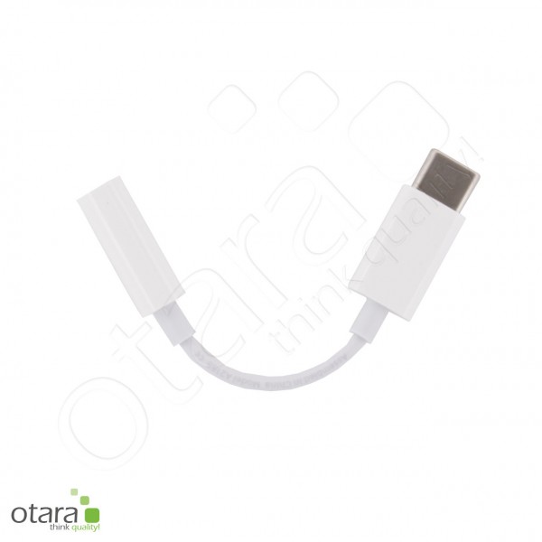 Adapter USB-C auf Kopfhörerbuchse 3,5mm, weiß
