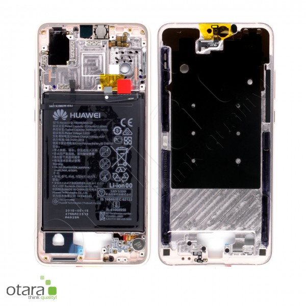 Huawei P20 Mittelrahmen inkl. Akku, pink gold, Serviceware
