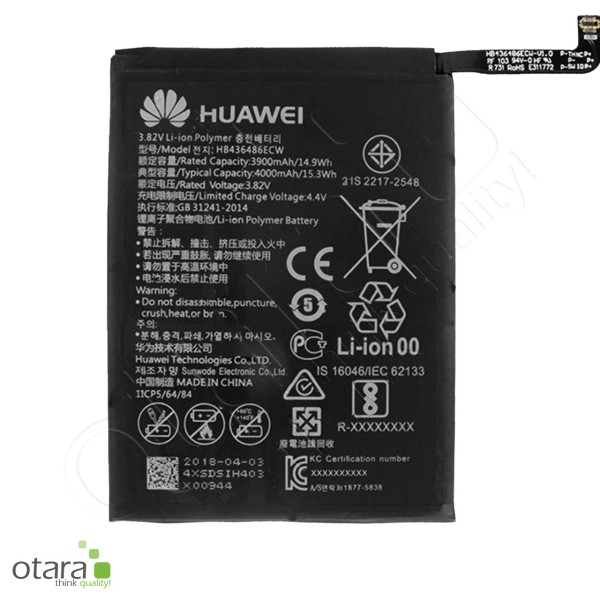 Huawei Akku HB436486ECW - P20 Pro, Mate 10/10 Pro, Mate 20, Honor View 20, Honor 20 Pro, Serviceware