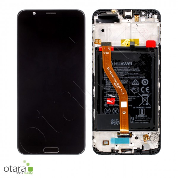 Displayeinheit inkl. Rahmen, Akku Huawei Honor View 10, schwarz, Serviceware