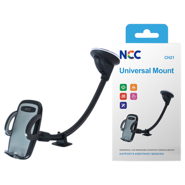 Car Holder Smartphone Autohalterung NCC CH21 (Universal Mount), black (Retail/Blister)