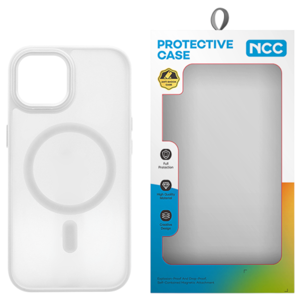 Schutzhülle NCC A0004 Magnetic Color Case iPhone 16, white (Retail/Blister)