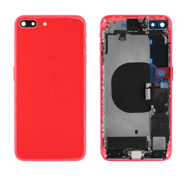 Backhousing Gehäuse (mit Kleinteilen/OHNE LOGO) NCC Nparts für iPhone 8 Plus, rot (Product RED)