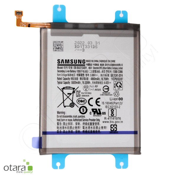 Samsung Galaxy A22 (A225F) A31 (A315F) A32 4G (A325F) Li-ion battery [5,00Ah] EB-BA315ABY, Service Pack