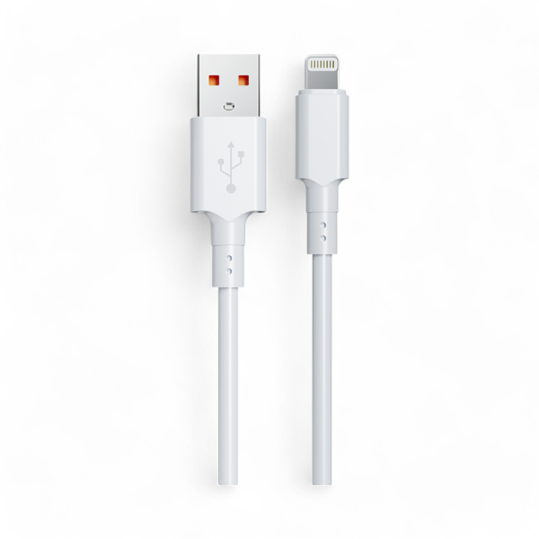 Charging Sync Cable NCC USB-A TO Lightning (1M|5V/2.5A|AD113AL), white (Retail/Blister)