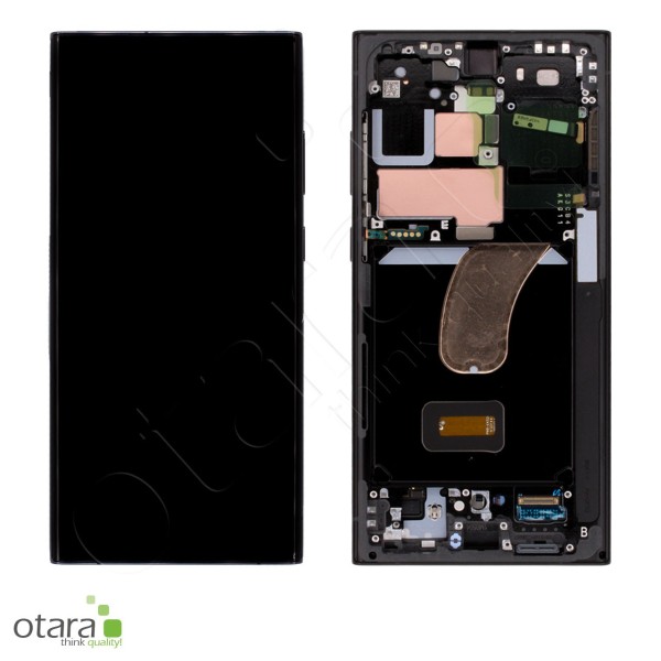Displayeinheit Samsung Galaxy S23 Ultra (S918B), graphite (OnlineExklusive), Serviceware (assembled)