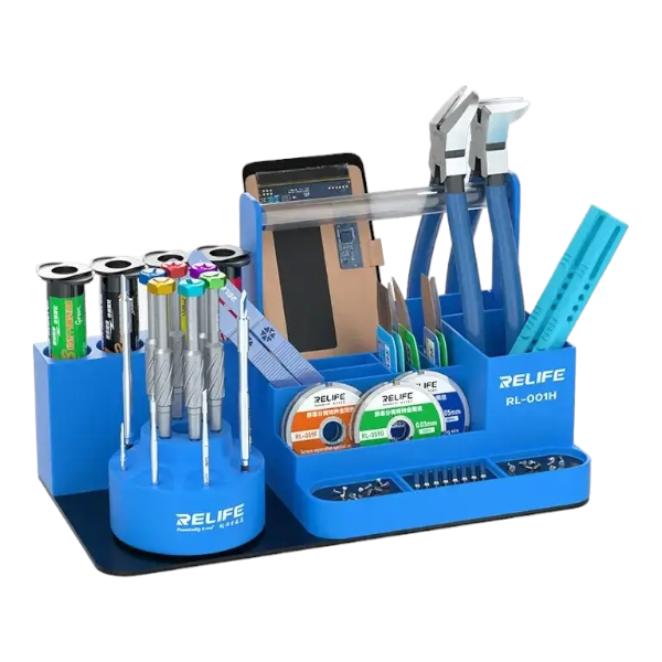 Tool Holder Desktop Holder & Organizer Plastic RELIFE RL-001H Blue [25,5x13x14,3cm/Ø7,0cm]