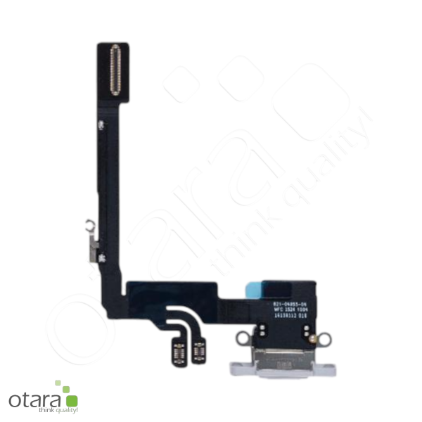 Lade Dock Connector Flex *reparera* für iPhone 16 Pro (Ori/pulled Qualität), weiß