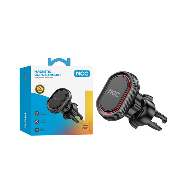 [Pre-Order] Car Holder Smartphone Autohalterung NCC CH11 (Strong Magnet), black (Retail/Blister)