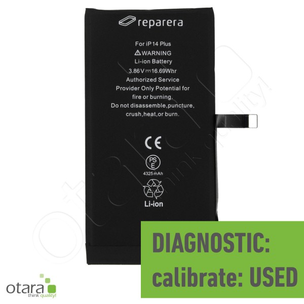 Akku Diagnostic *reparera* für iPhone 14 Plus inkl. Akkuklebestreifen