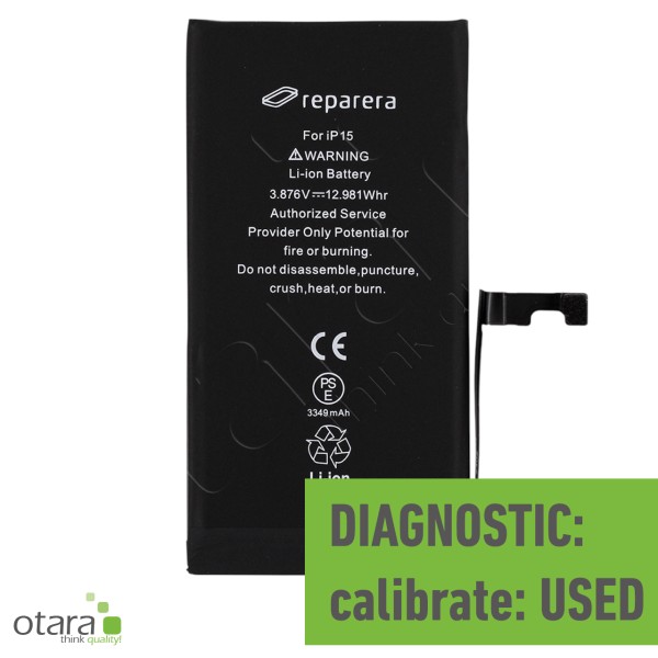 Akku Diagnostic *reparera* für iPhone 15 inkl. Akkuklebestreifen