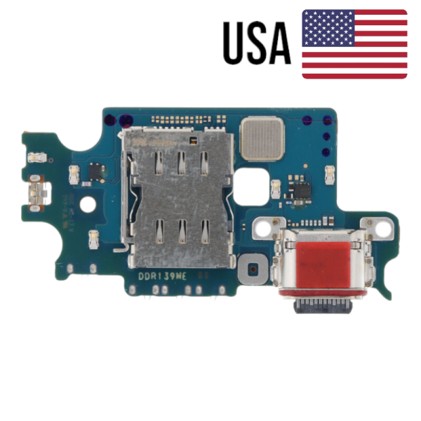 Samsung Galaxy S22 Plus S906U USA Version Ladebuchse Platine USB-C, Mikrofon, SIM Reader (reparera)