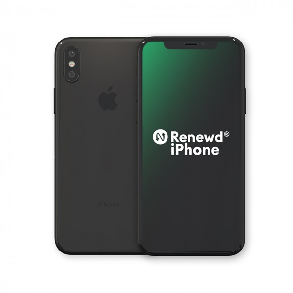 Renewd® iPhone X, 256GB (zert. aufbereitet), schwarz