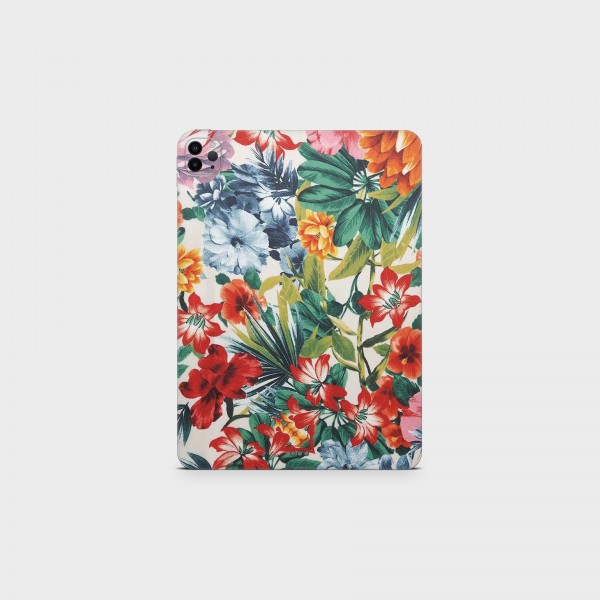 GREEN MNKY Backcover Skin Tablet 11" (Design Serie) "Colorful Flowers" [3 Stück]