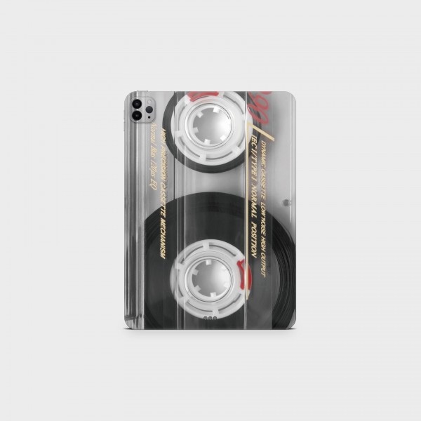 GREEN MNKY Backcover Skin Tablet 11" (Design Serie) "Vintage Cassette" [3 Stück]