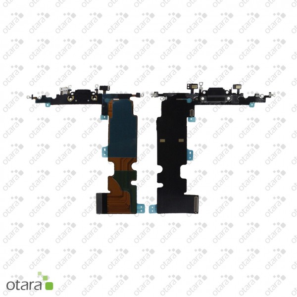 Lade Konnektor Flexkabel inkl. Mikrofon geeignet für iPhone 8 Plus (Ori/pulled Qualität), schwarz