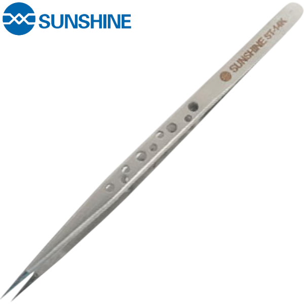 Pinzette, Universalpinzette SUNSHINE ST-14K [170mm], gerade Spitze/hart, silver