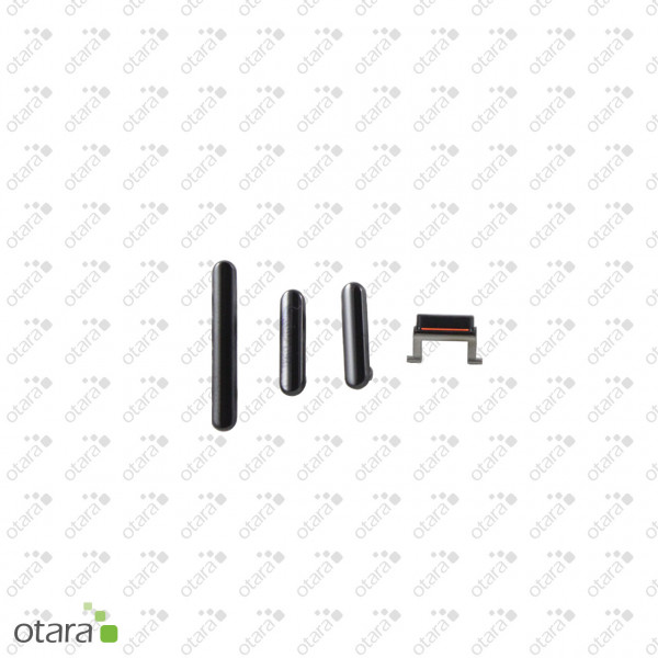 Seitentasten Set, 4-teilig geeignet für iPhone XS/XS Max, schwarz
