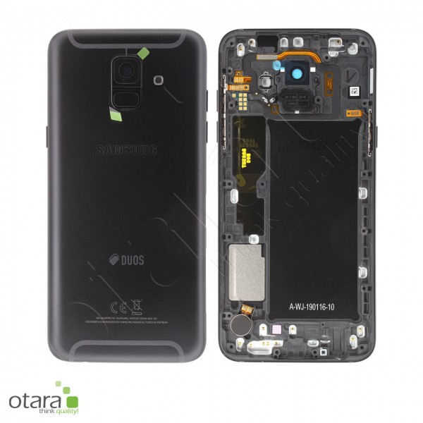 Akkudeckel Samsung Galaxy A6 2018 Duos (A600F), schwarz, Serviceware