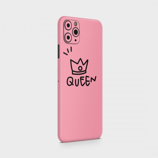 GREEN MNKY Backcover Skin Smartphone 7" (Design Serie) "Cute Queen" [3 Stück]