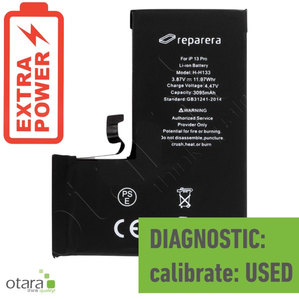 Akku Diagnostic *reparera* für iPhone 13 Pro (HIGH CAPACITY) inkl. Akkuklebestreifen