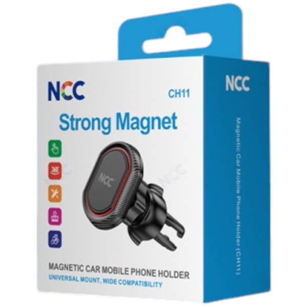 Car Holder Smartphone Autohalterung NCC CH11 (Strong Magnet), black (Retail/Blister)