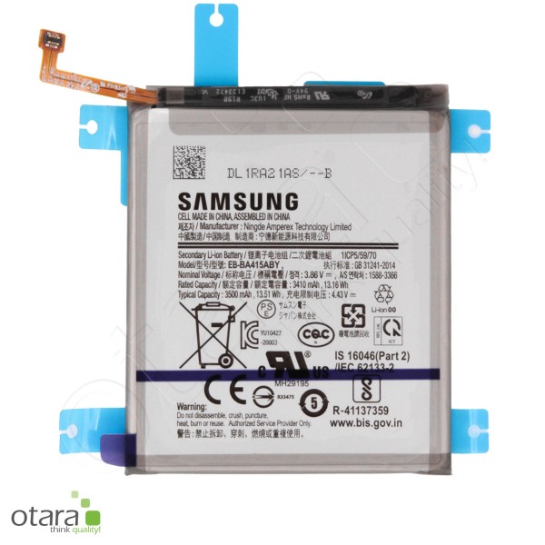 Samsung Galaxy A41 (A415F) Li-ion AKKU [3,5Ah] EB-BA415ABY, Serviceware
